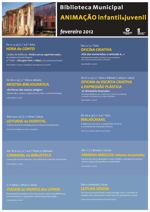 Actividades de Anima��o<br> Infantil e Juvenil<br>Fevereiro 2012