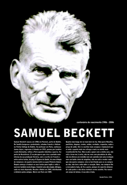 Samuel Beckett : Centenrio do nascimento [1906 - 1989]